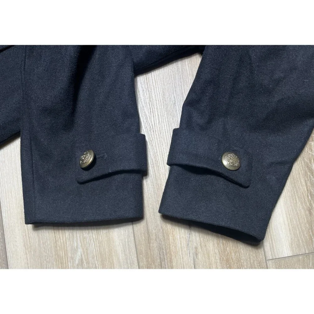 NWT Lane Bryant Wool Black Pea Coat - Women Size 18 / 20 - Picture 6 of 16